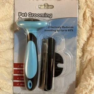 Pet Grooming Brush, Deshedding Tool for Dogs& Cats,Reduces Shedding by up to 95%